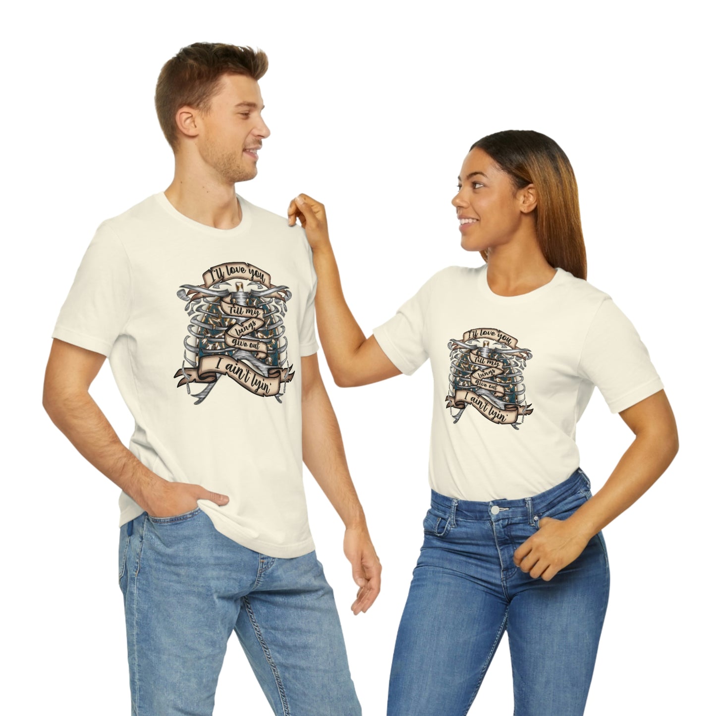Lungs Give Out Unisex Jersey Short Sleeve Tee