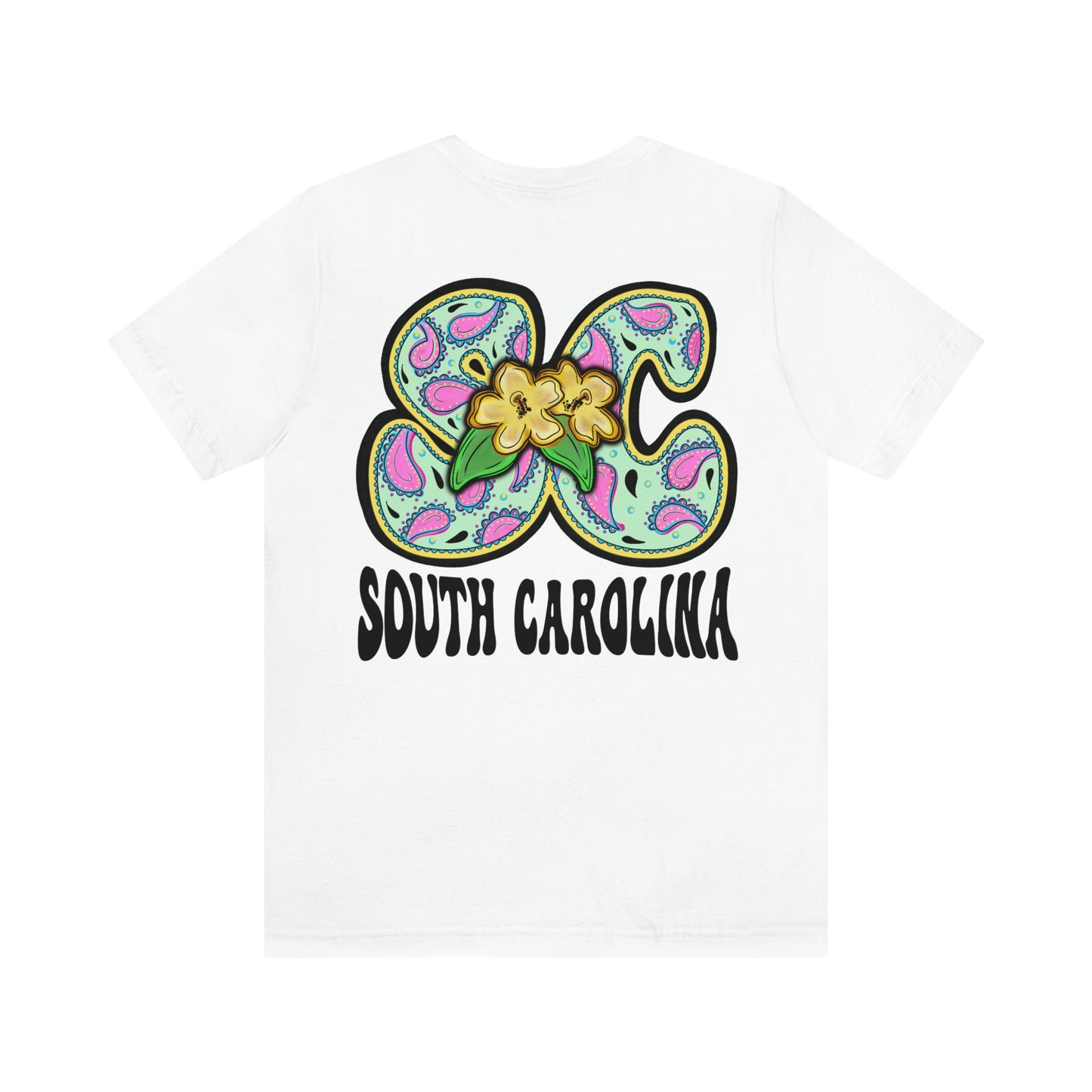 South Carolina Flower Unisex Jersey Short Sleeve Tee